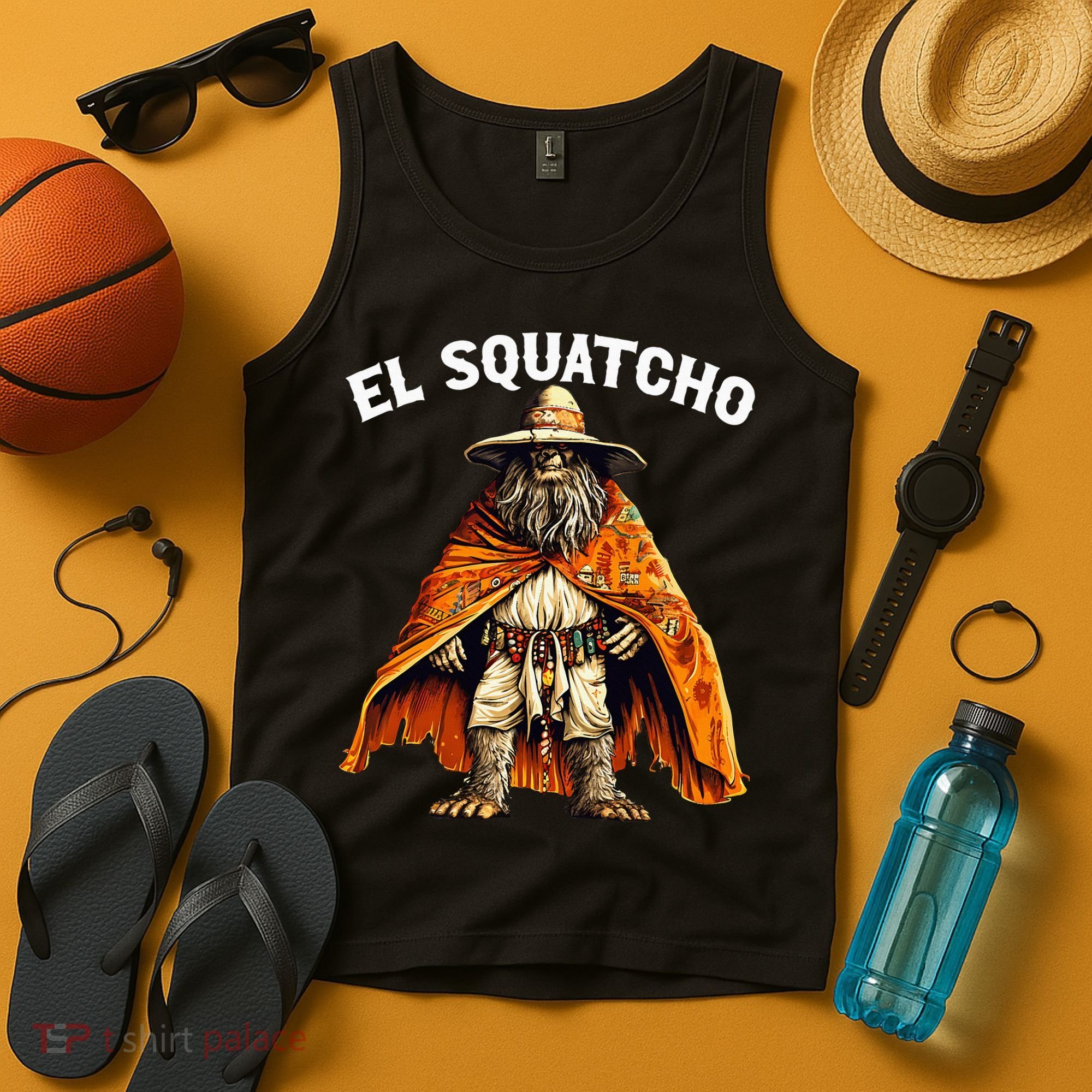 El Squatcho Western Mexican Bigfoot Sasquatch Lover Tank Top