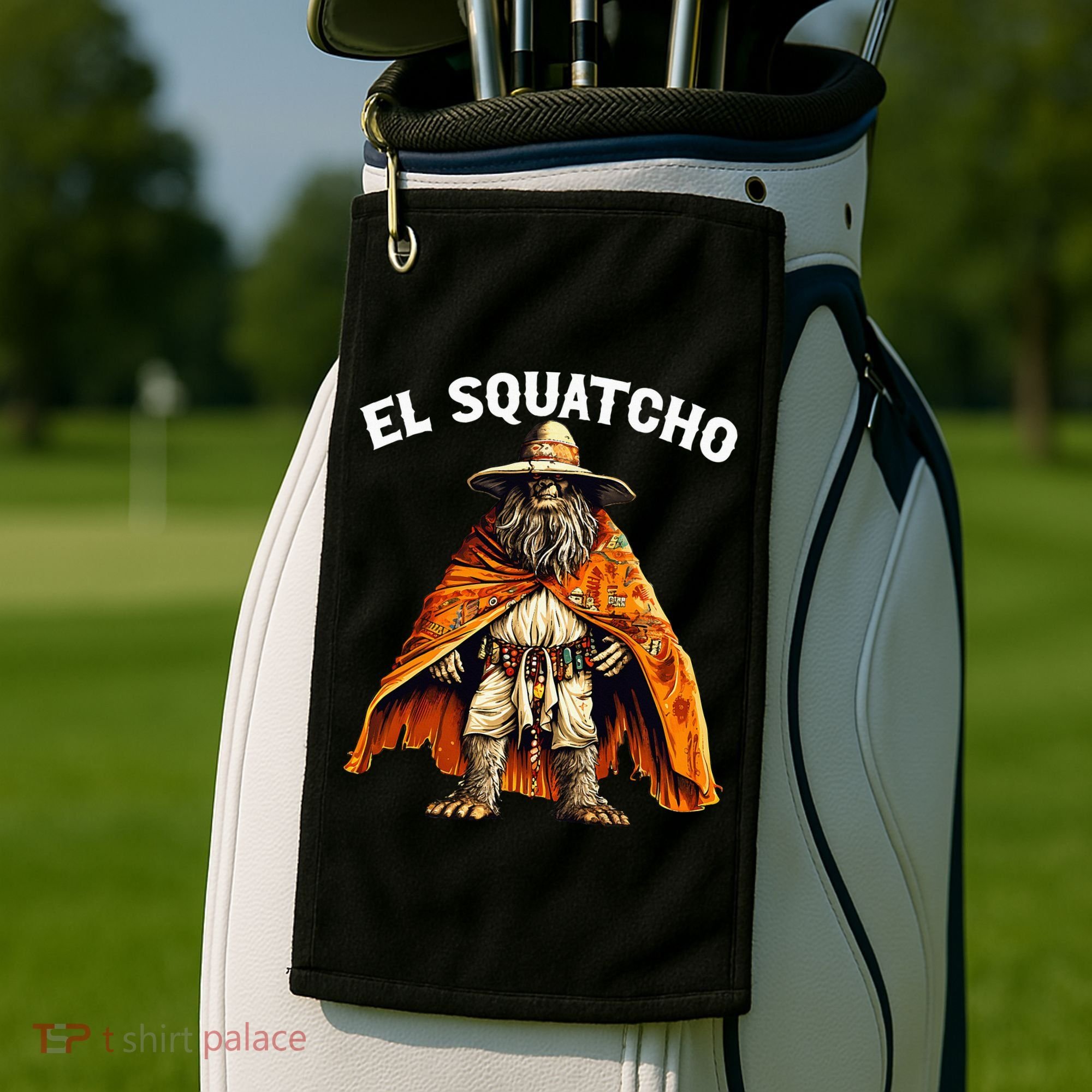 El Squatcho Western Mexican Bigfoot Sasquatch Lover Golf Towel