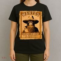 El Squatcho Wanted Poster – Western Bigfoot Funny Sasquatch T-Shirt thumb 4