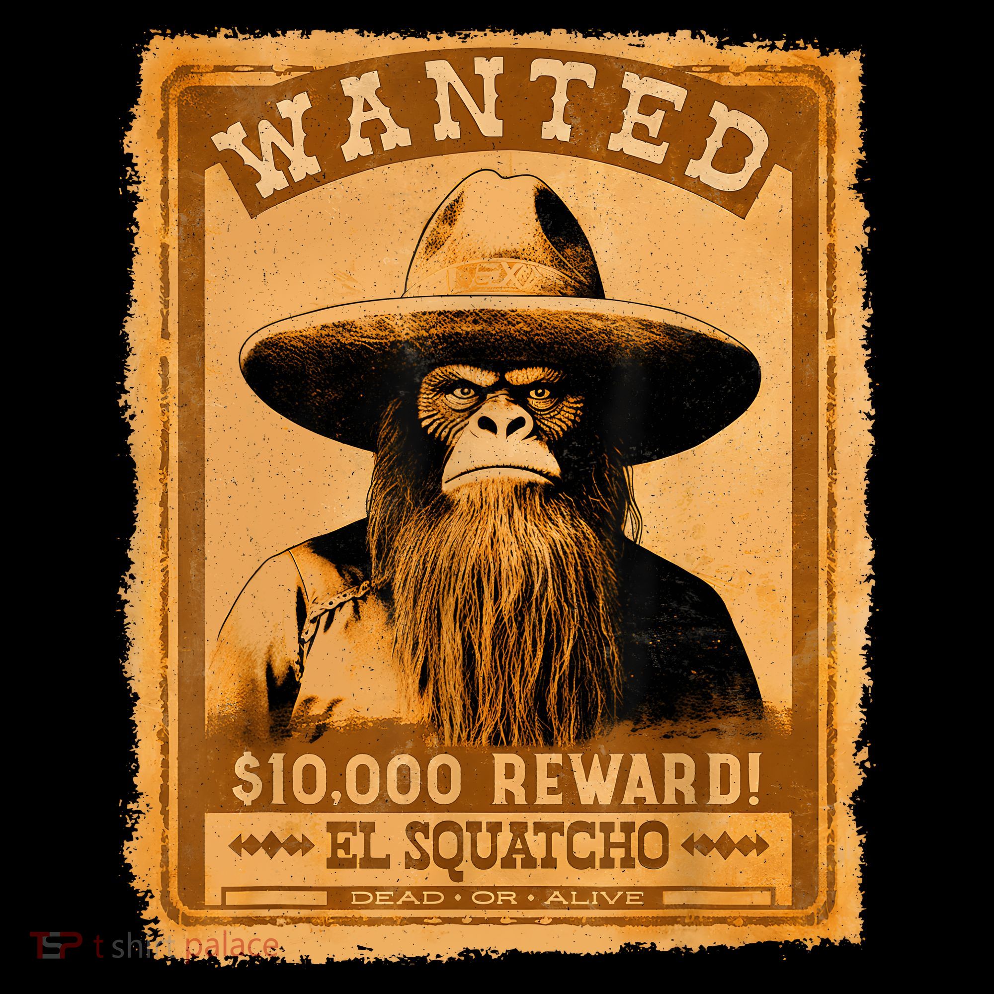 El Squatcho Wanted Poster – Western Bigfoot Funny Sasquatch Coffee Mug
