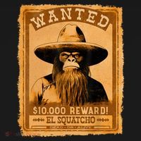El Squatcho Wanted Poster – Western Bigfoot Funny Sasquatch Women's Hoodie thumb 2