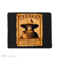 El Squatcho Wanted Poster – Western Bigfoot Funny Sasquatch Mousepad thumb 0