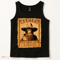 El Squatcho Wanted Poster – Western Bigfoot Funny Sasquatch Tank Top thumb 2