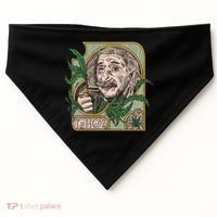 Einstein Smoking Weed USA-Made Doggie Bandana thumb 0
