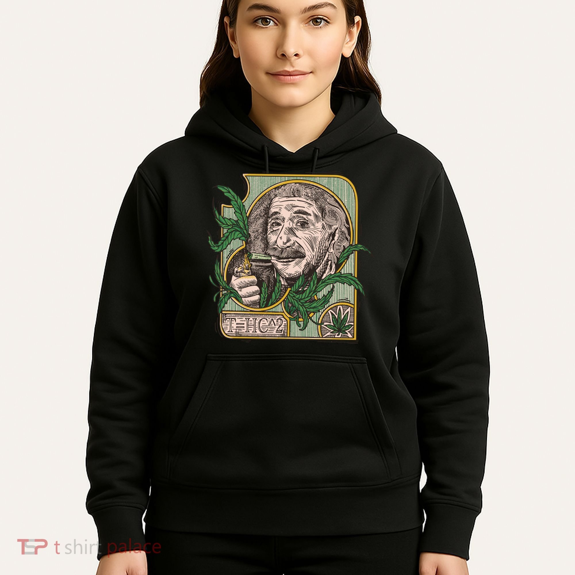 Einstein Smoking Weed Hoodie