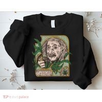 Einstein Smoking Weed Sweatshirt thumb 2