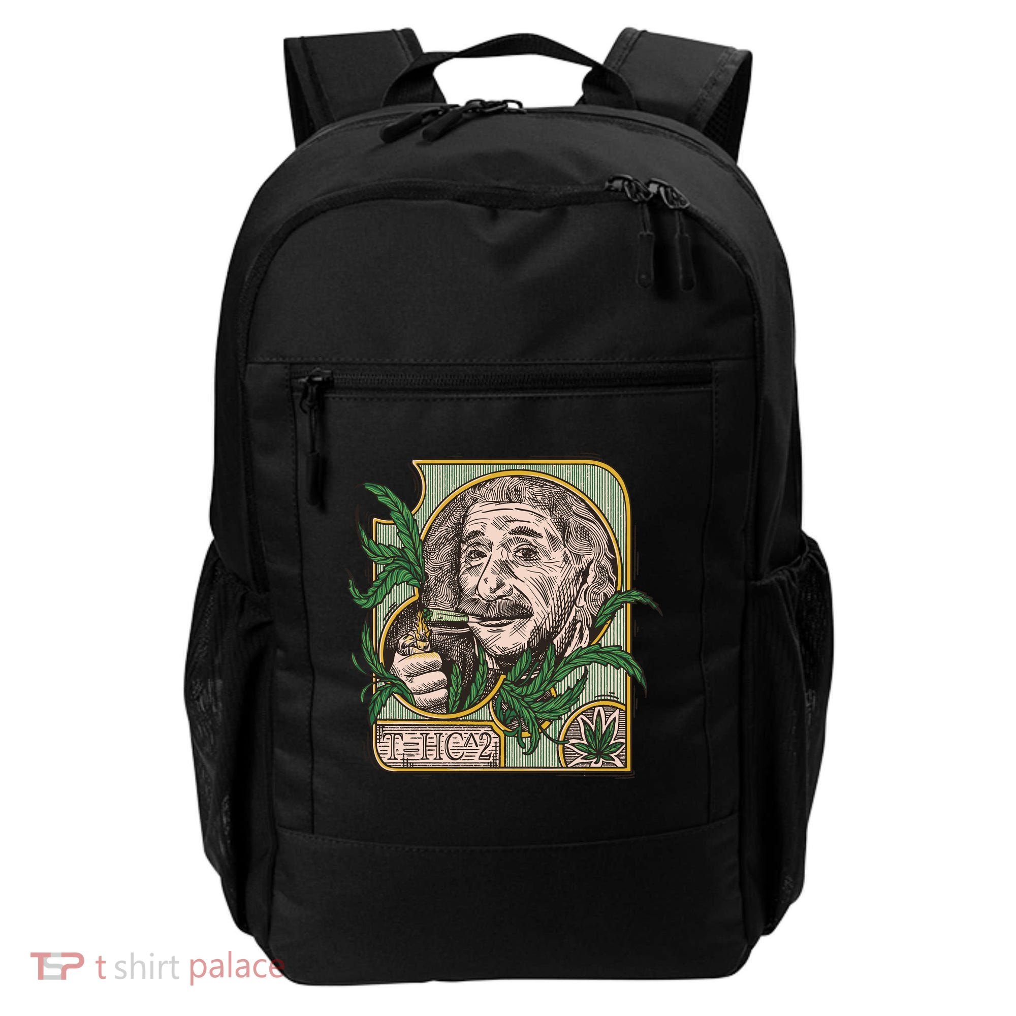 Einstein Smoking Weed Backpack