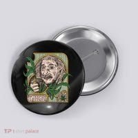 Einstein Smoking Weed Button thumb 0