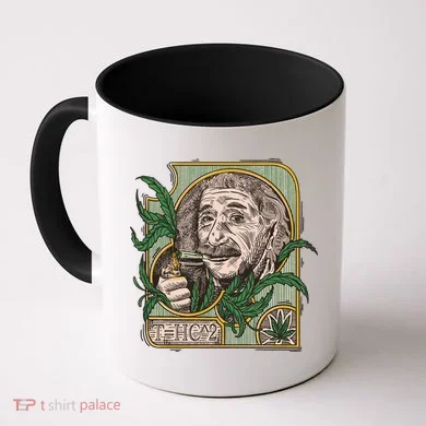 Einstein Smoking Weed Coffee Mug