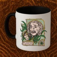 Einstein Smoking Weed Coffee Mug thumb 2