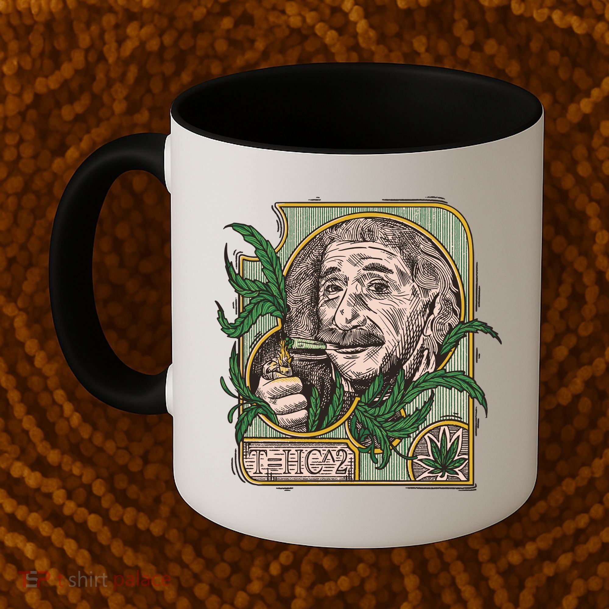 Einstein Smoking Weed Coffee Mug