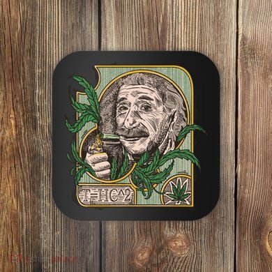 Einstein Smoking Weed Coaster