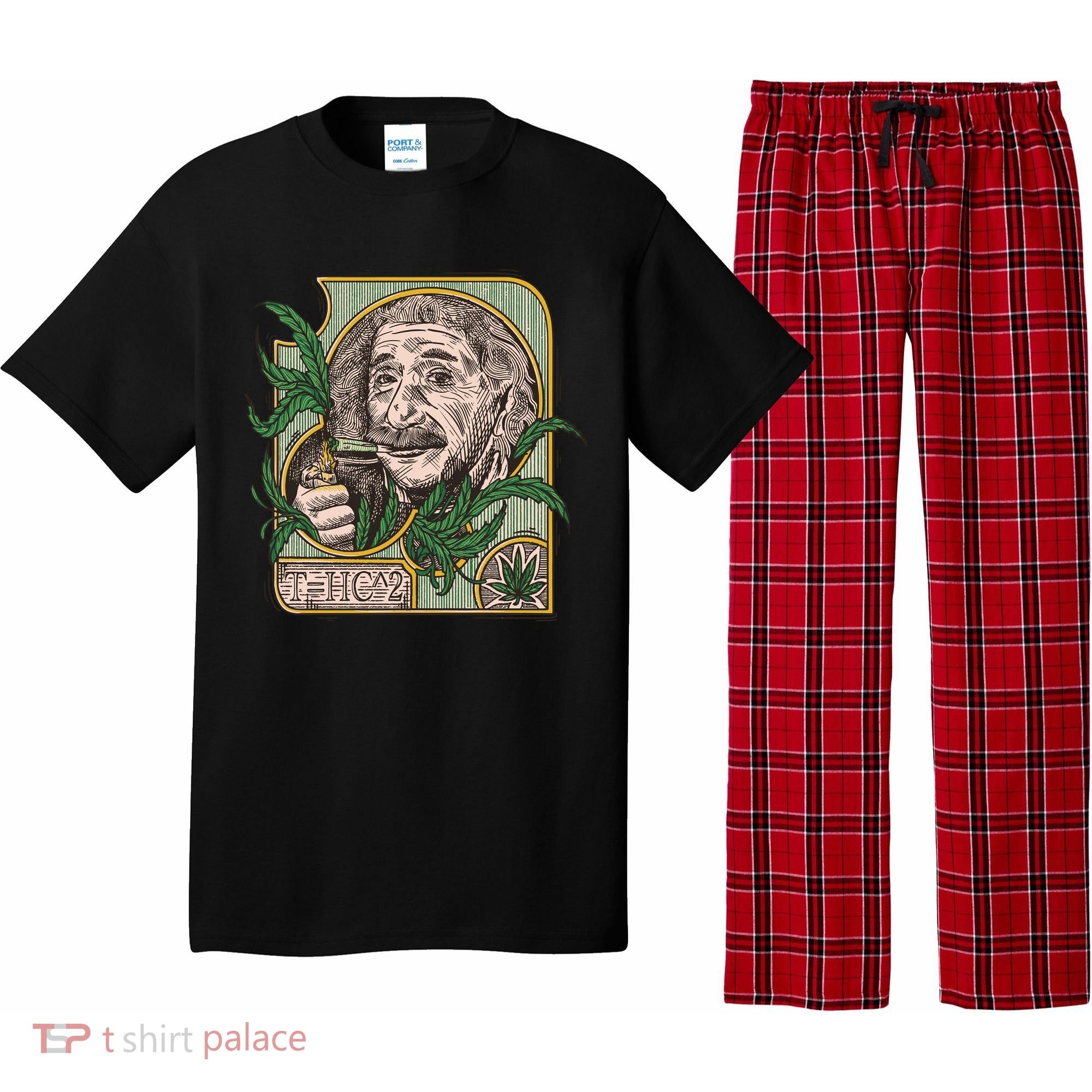 Einstein Smoking Weed Pajama Set