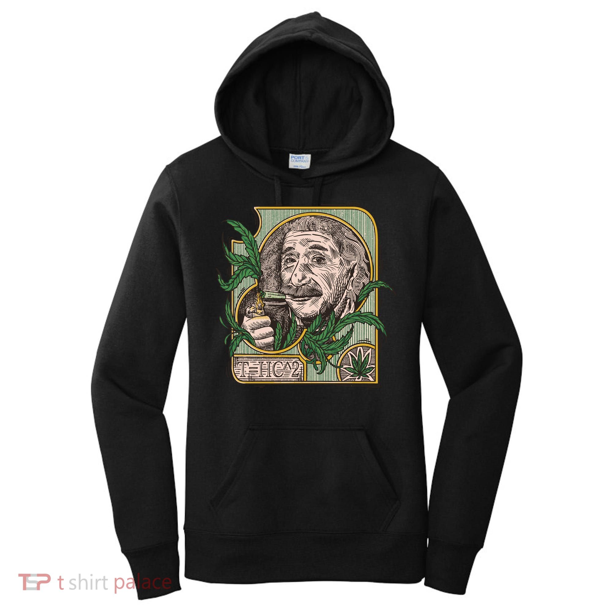 Einstein Smoking Weed Women's Hoodie