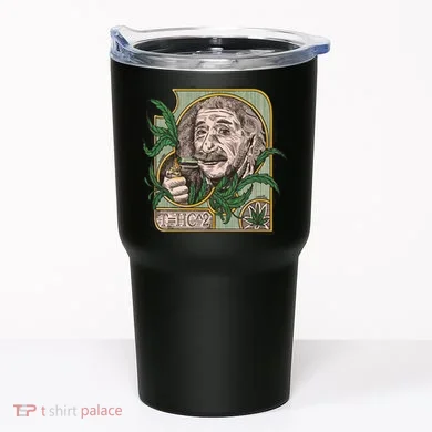 Einstein Smoking Weed Tumbler
