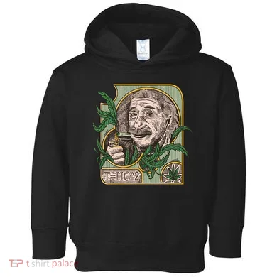 Einstein Smoking Weed Toddler Hoodie