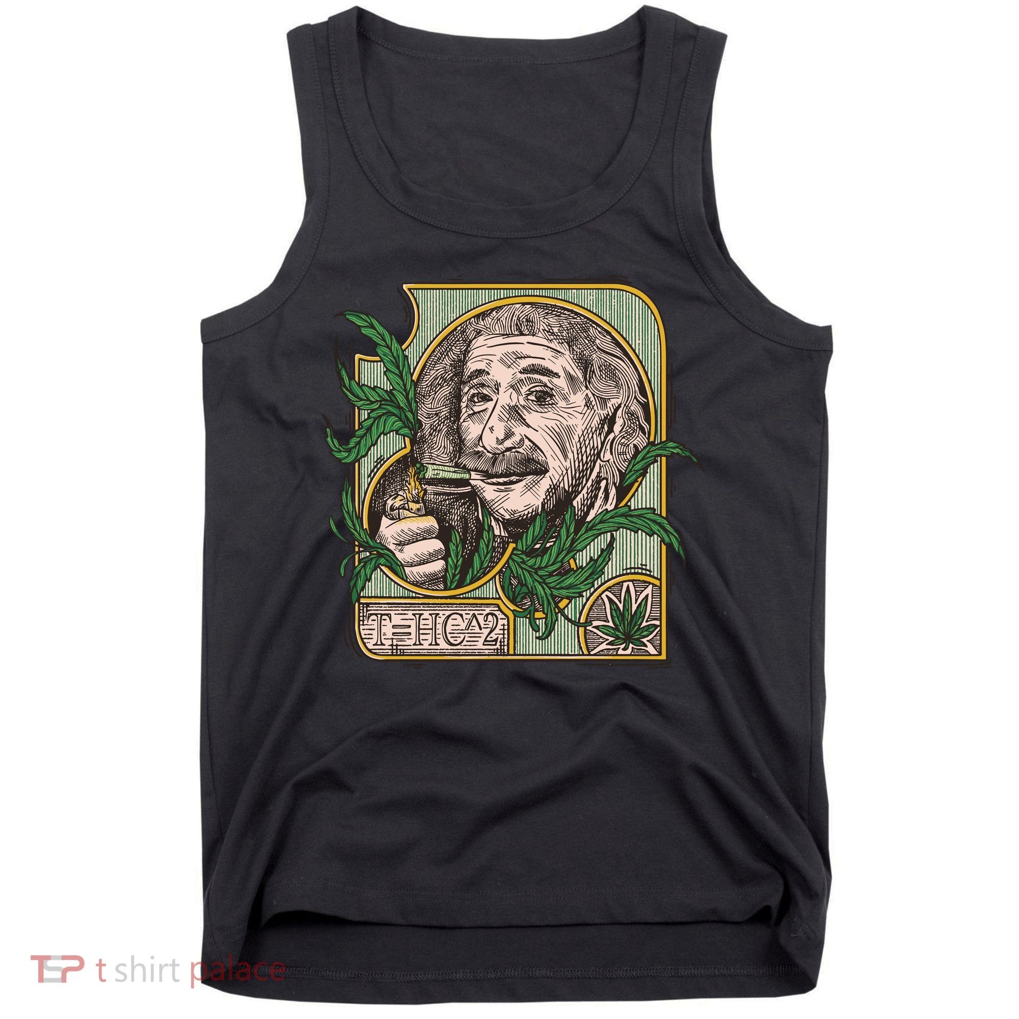 Einstein Smoking Weed Tank Top