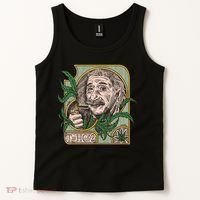 Einstein Smoking Weed Tank Top thumb 2
