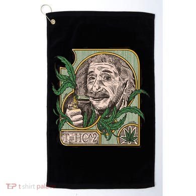 Einstein Smoking Weed Golf Towel