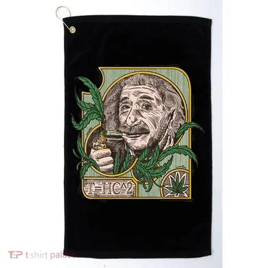 Einstein Smoking Weed Golf Towel
