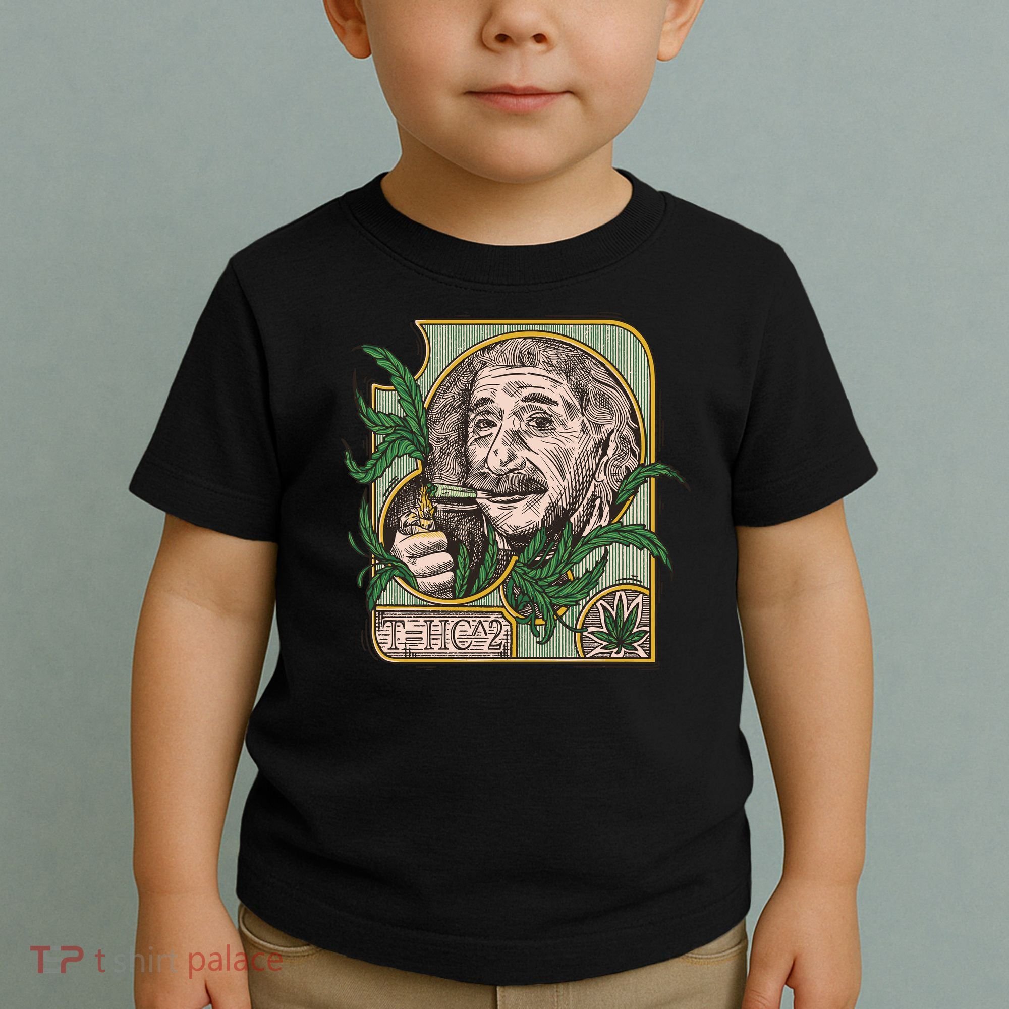 Einstein Smoking Weed Toddler T-Shirt