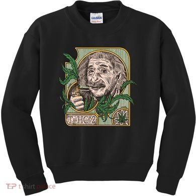 Einstein Smoking Weed Kids Sweatshirt