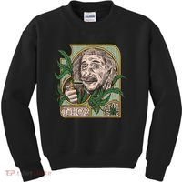 Einstein Smoking Weed Kids Sweatshirt thumb 0