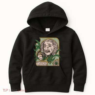 Einstein Smoking Weed Kids Hoodie