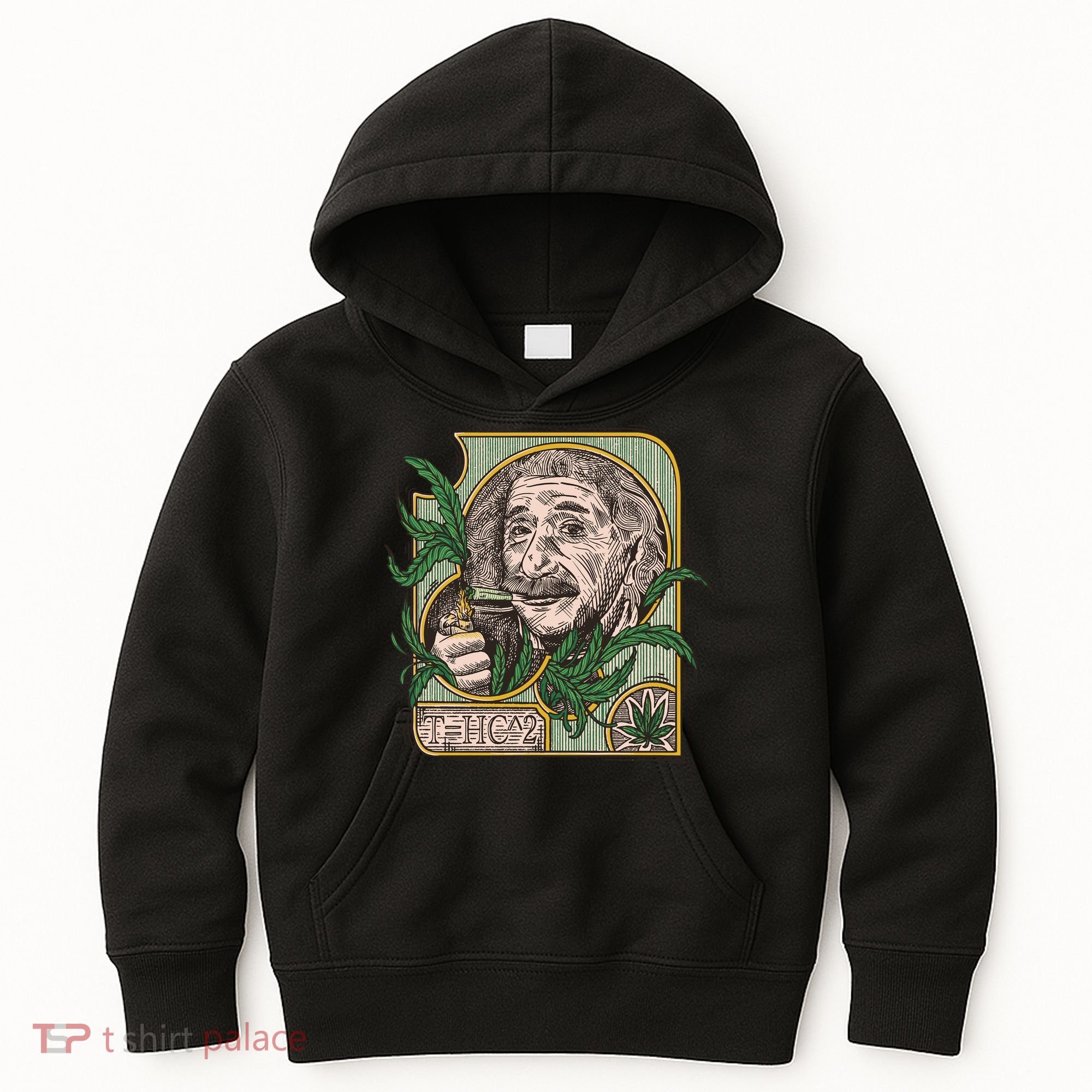 Einstein Smoking Weed Kids Hoodie