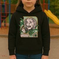Einstein Smoking Weed Kids Hoodie thumb 3