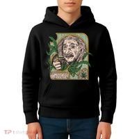 Einstein Smoking Weed Kids Hoodie thumb 4
