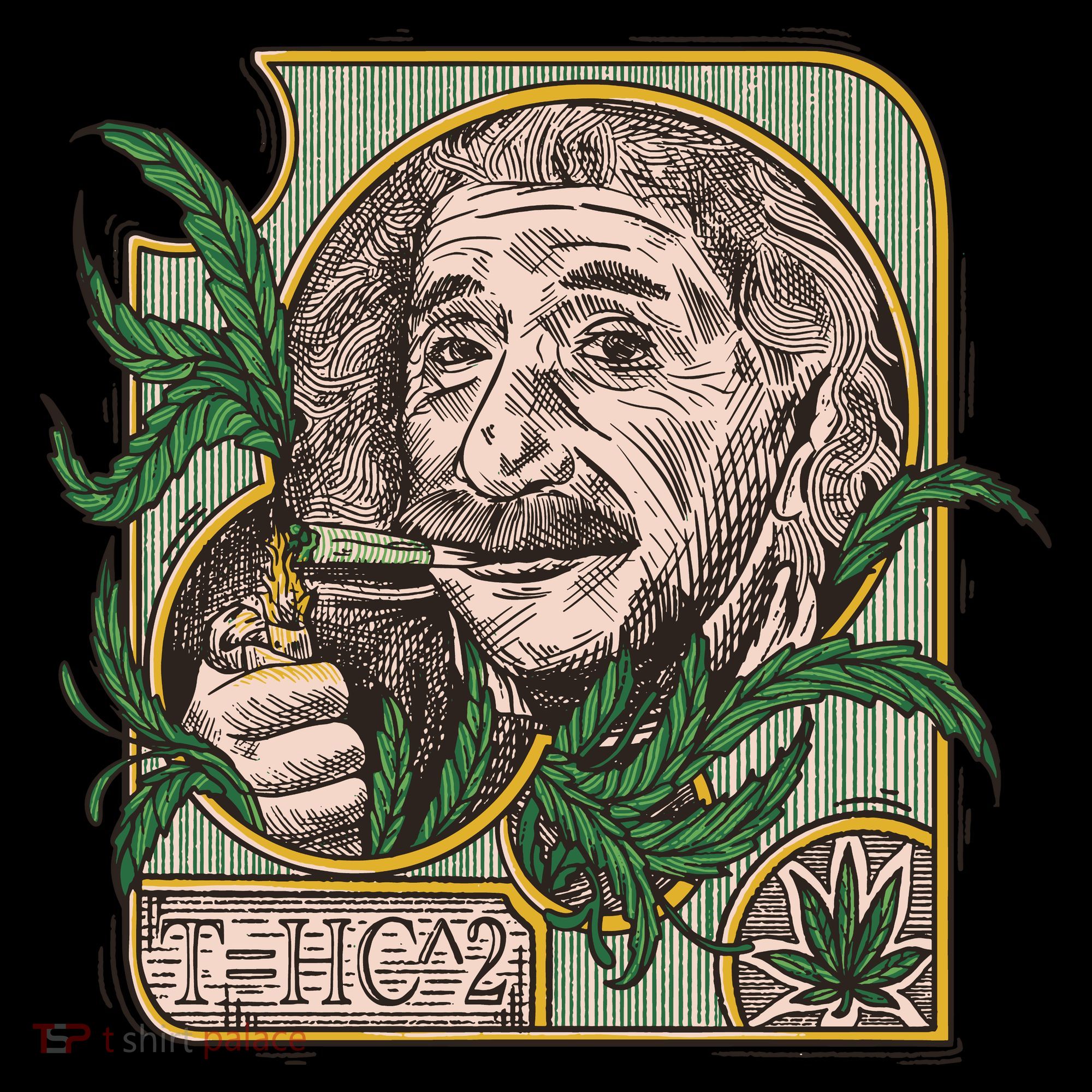 Einstein Smoking Weed Kids T-Shirt