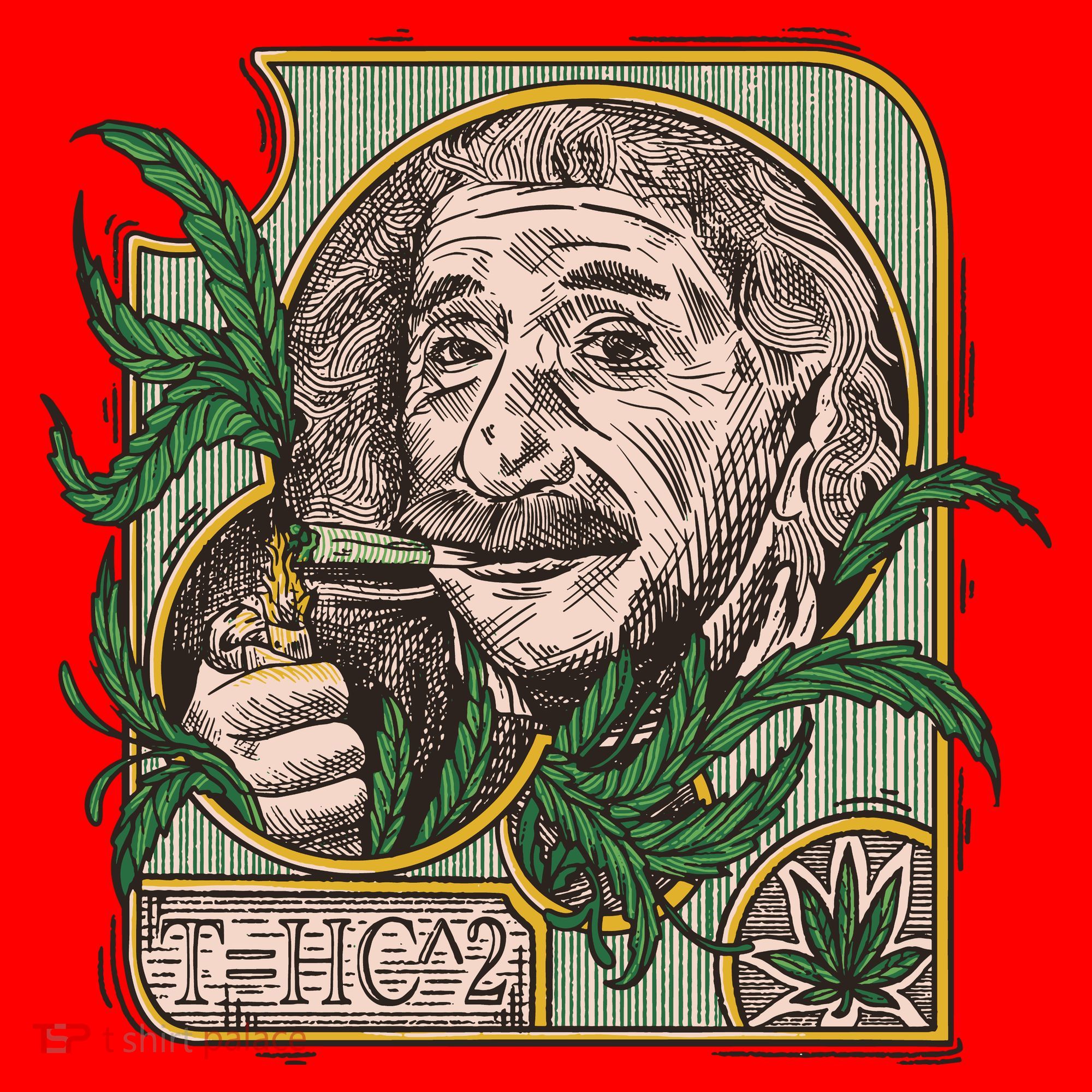 Einstein Smoking Weed Santa Hat