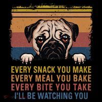 Every Snack You Make Every Bite You Take Pug Dogs Items Women's Hoodie thumb 2