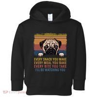 Every Snack You Make Every Bite You Take Pug Dogs Items Toddler Hoodie thumb 0