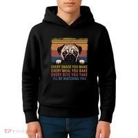 Every Snack You Make Every Bite You Take Pug Dogs Items Kids Hoodie thumb 4