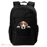 Every Snack You Make Every Meal You Bake Funny Beagle Backpack thumb 0