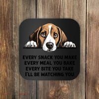 Every Snack You Make Every Meal You Bake Funny Beagle Coaster thumb 0