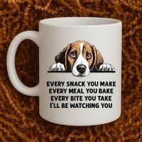 Every Snack You Make Every Meal You Bake Funny Beagle Coffee Mug thumb 2