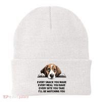 Every Snack You Make Every Meal You Bake Funny Beagle Beanie thumb 0
