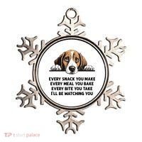 Every Snack You Make Every Meal You Bake Funny Beagle Ornament thumb 0