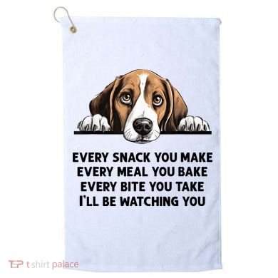 Every Snack You Make Every Meal You Bake Funny Beagle Golf Towel