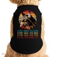 Every Snack You Make Ill Be Watching Funny Maine Coon Meow Doggie Tank thumb 0