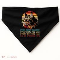 Every Snack You Make Ill Be Watching Funny Maine Coon Meow USA-Made Doggie Bandana thumb 0