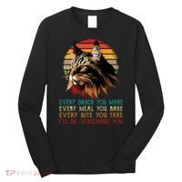 Every Snack You Make Ill Be Watching Funny Maine Coon Meow Long Sleeve Shirt thumb 0