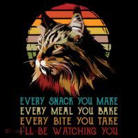 Every Snack You Make Ill Be Watching Funny Maine Coon Meow Coffee Mug thumb 5