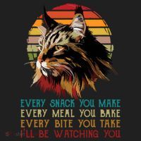 Every Snack You Make Ill Be Watching Funny Maine Coon Meow Beanie thumb 2