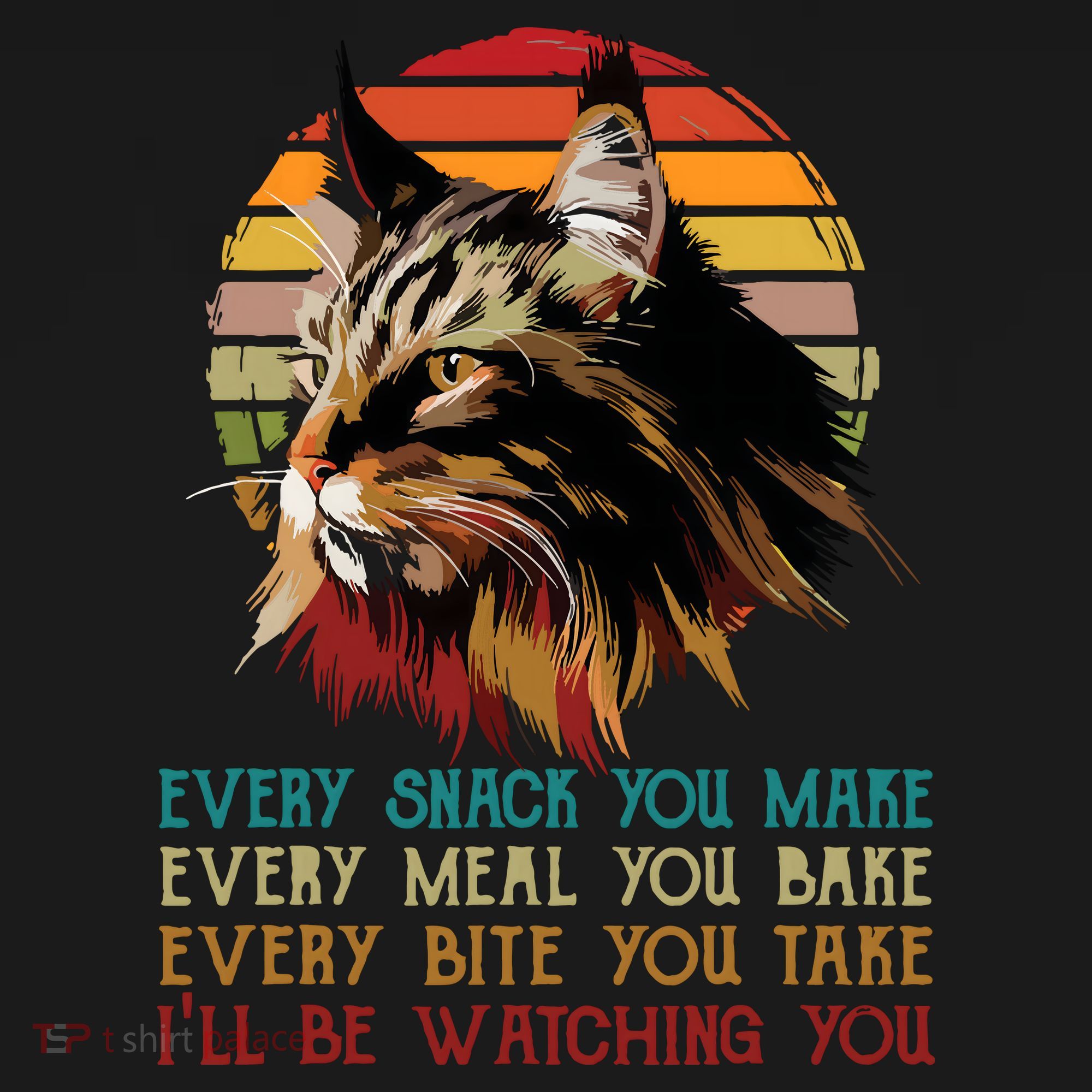 Every Snack You Make Ill Be Watching Funny Maine Coon Meow Women's Hoodie