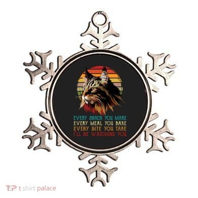 Every Snack You Make Ill Be Watching Funny Maine Coon Meow Ornament