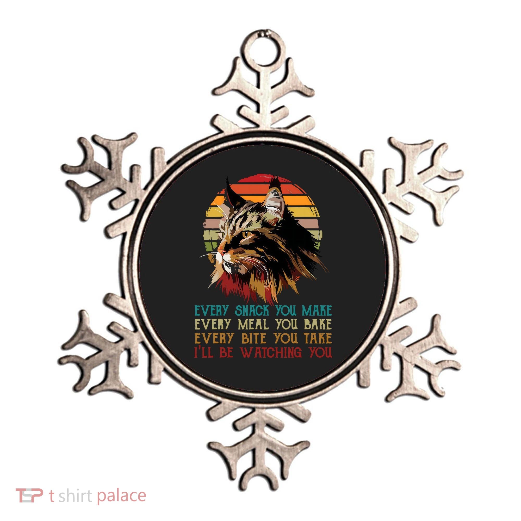 Every Snack You Make Ill Be Watching Funny Maine Coon Meow Ornament